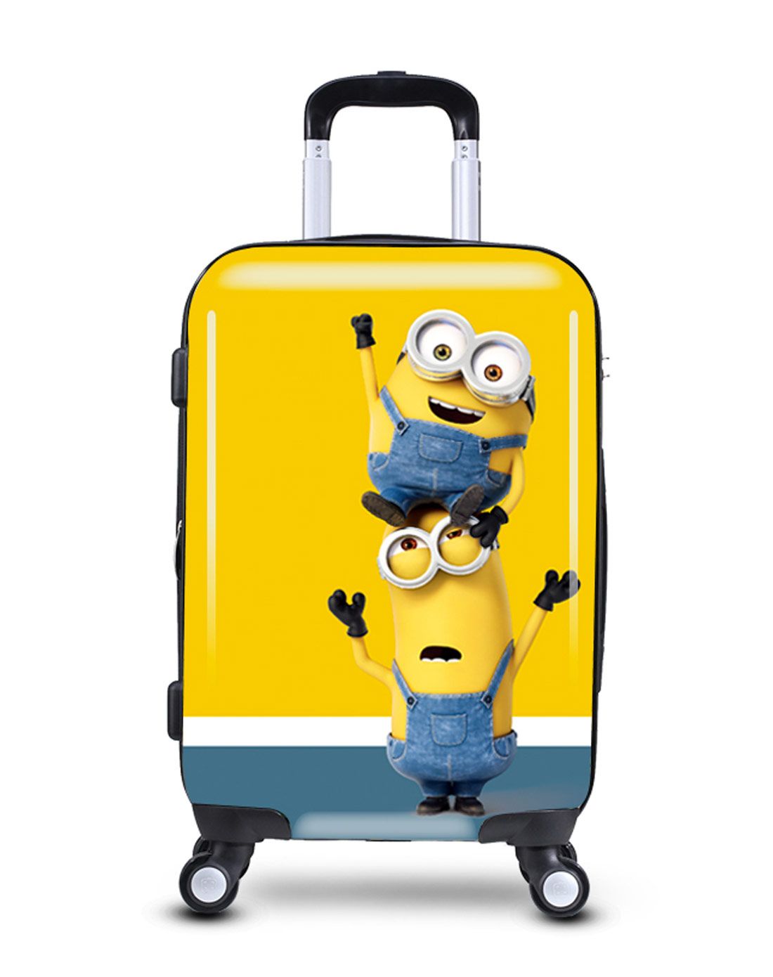 小黄人旅行箱贱萌小黄人20寸环保轻盈静音万向轮拉杆箱可登机