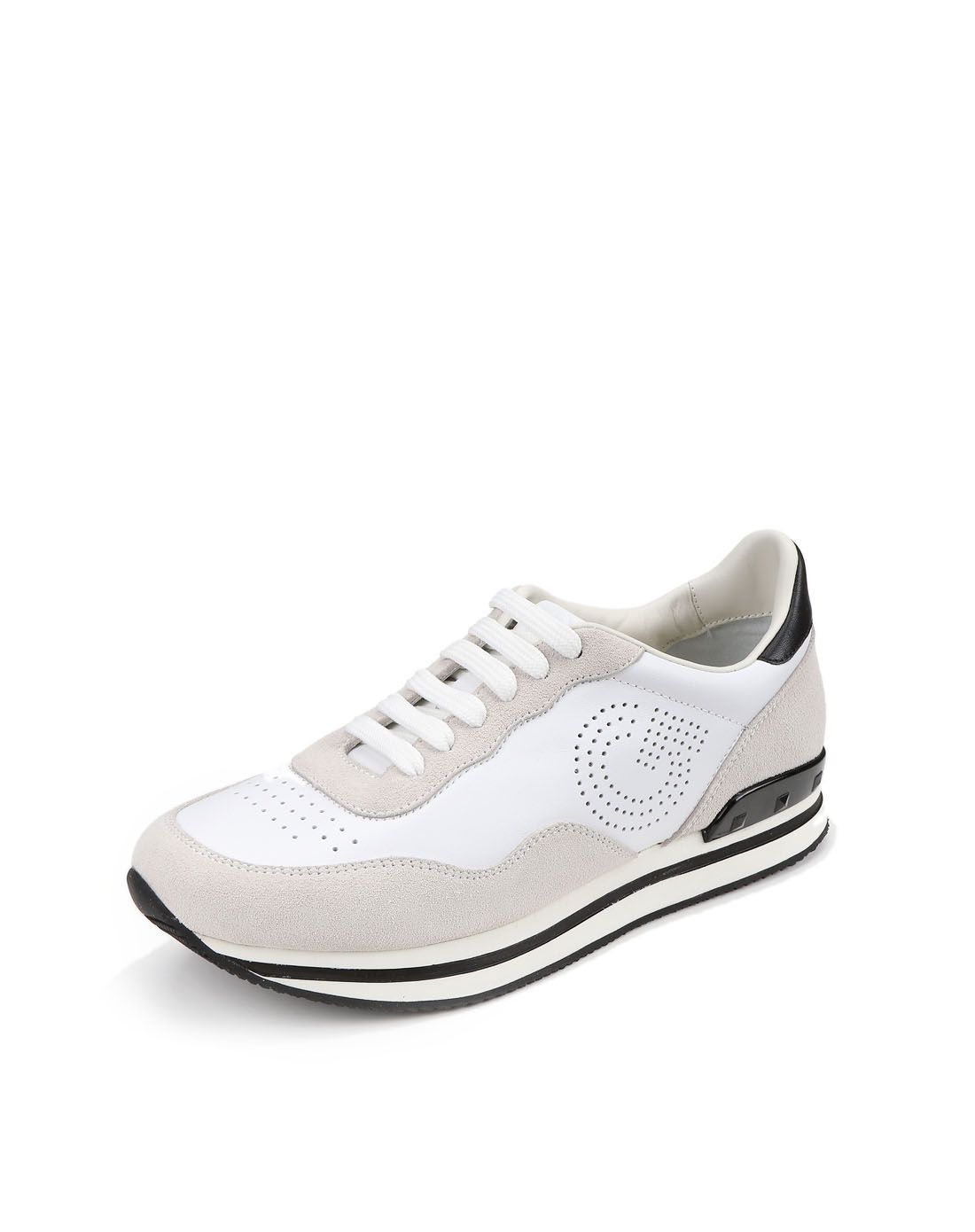 哥弟girdear灰/白色简约时尚休闲鞋