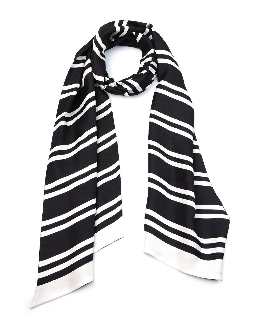 女黑白围巾