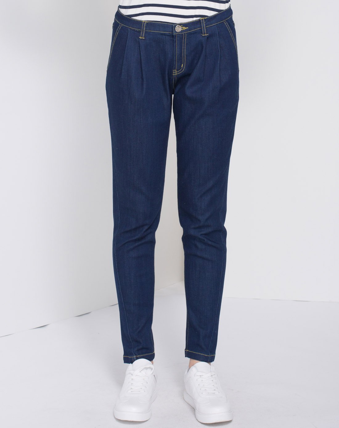 kako藏蓝色百搭舒适裤子