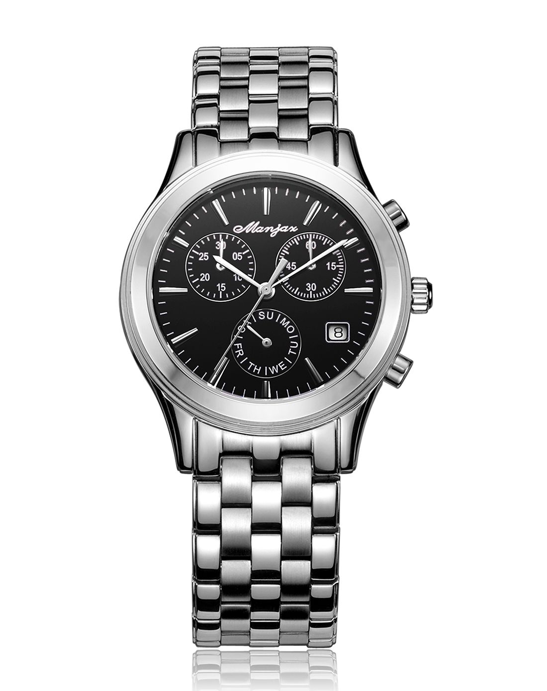 名爵 星耀系列三眼计时多功能石英男表