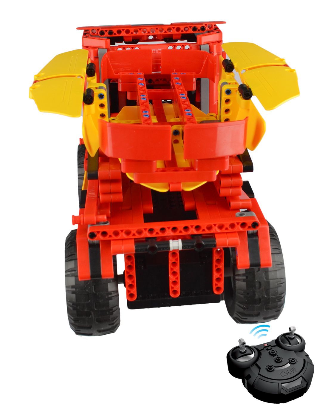 双鹰咔搭遥控积木搅拌车