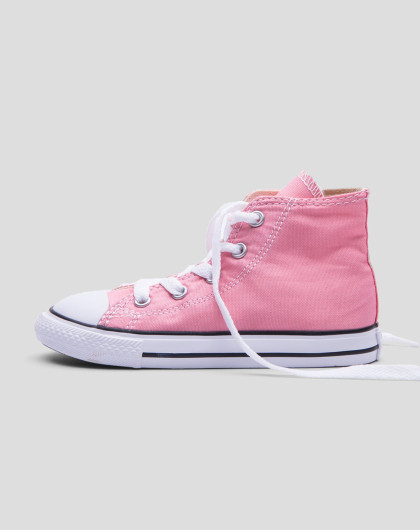 匡威converse男女童鞋專場converse 女嬰童高幫粉色布面膠鞋751171c