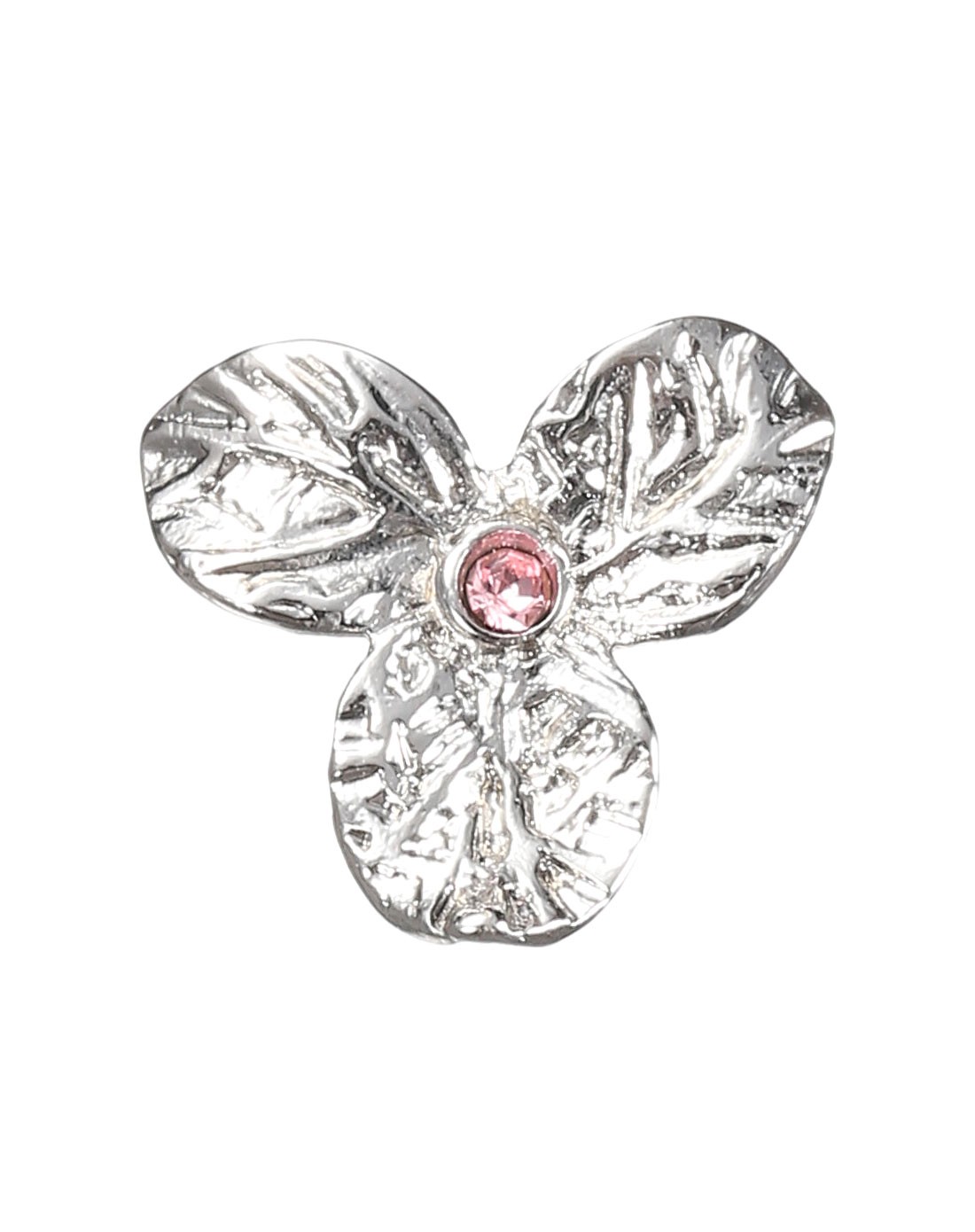 法国agatha饰品专场 agatha莱茵石花心紫罗兰花耳钉