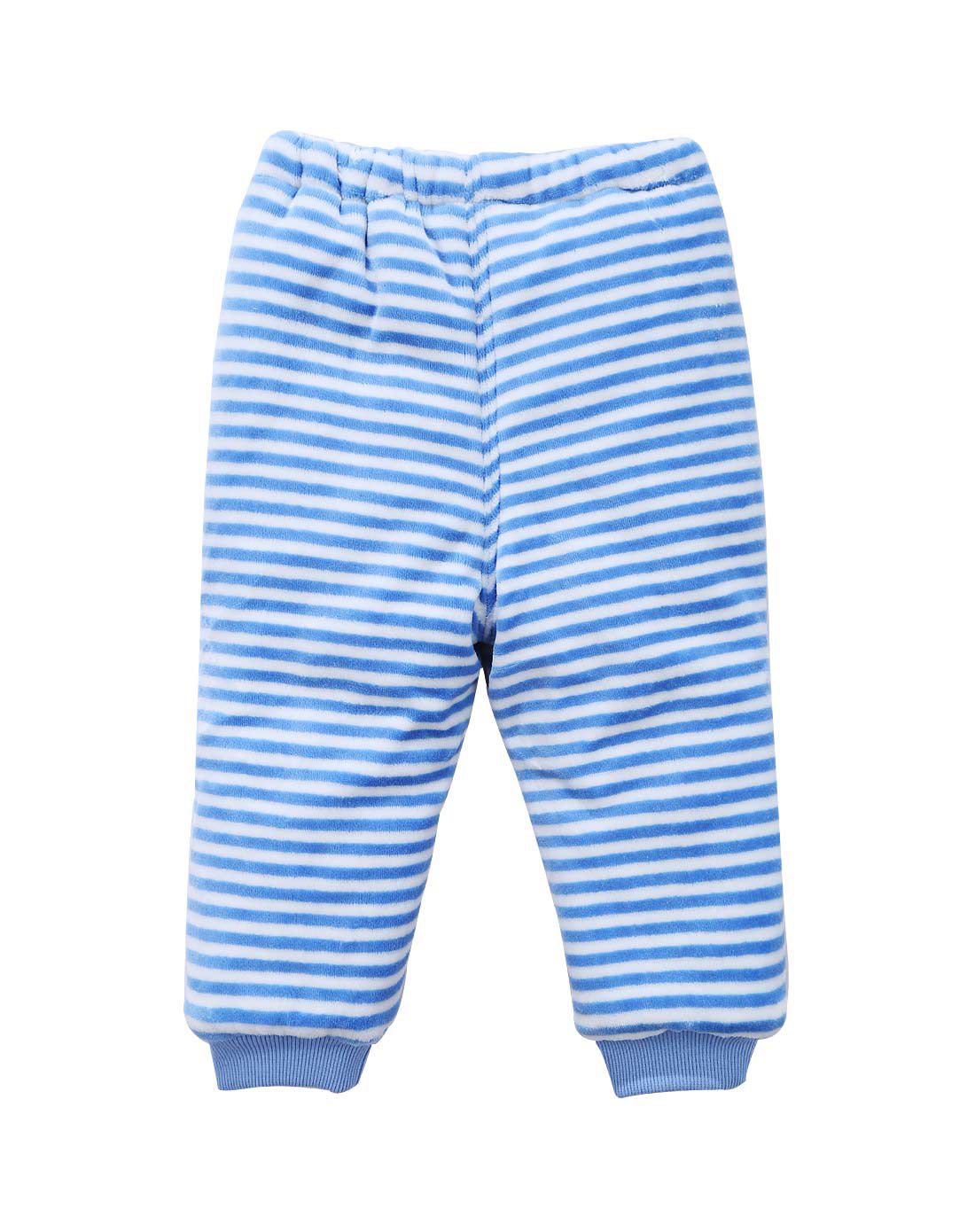 中性浅蓝铺棉合裆裤