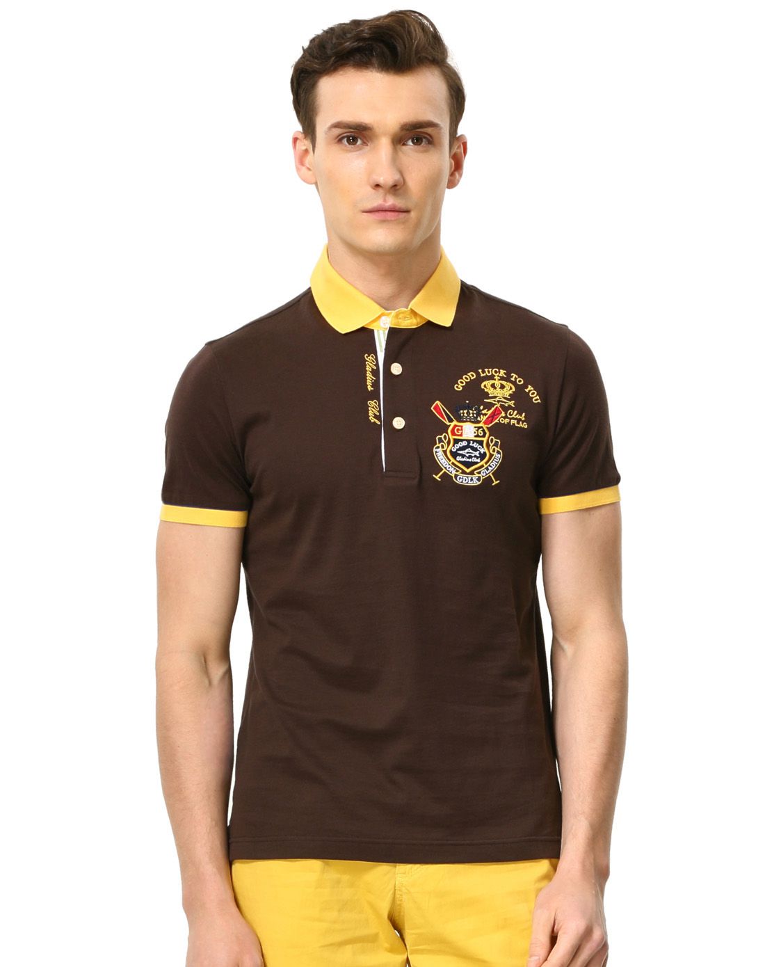 德鲨good luck gladius男装专场 男士纯色短袖polo衫