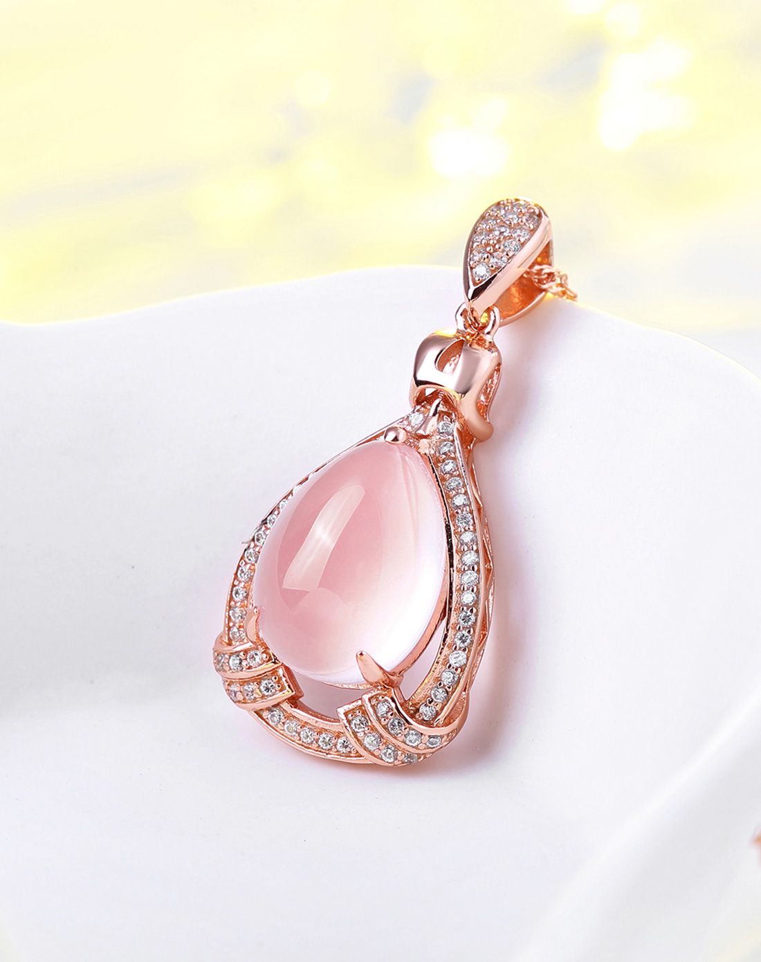 天然冰种芙蓉石项链 漫步云端 配证书