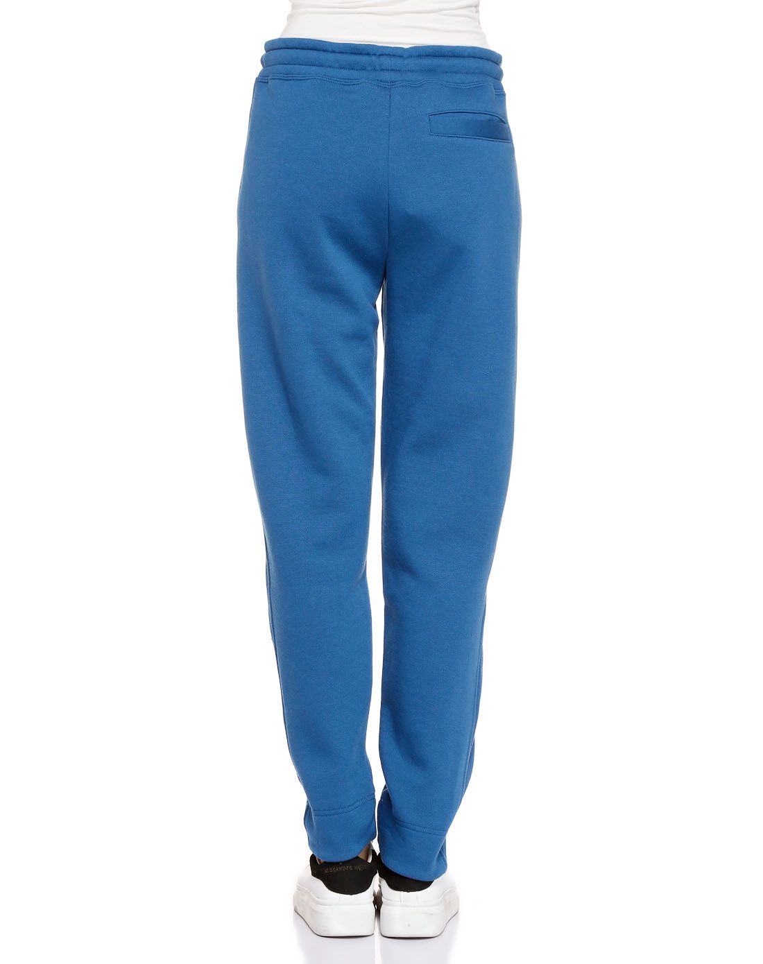 微弹舒适 女款湖蓝色针织长裤