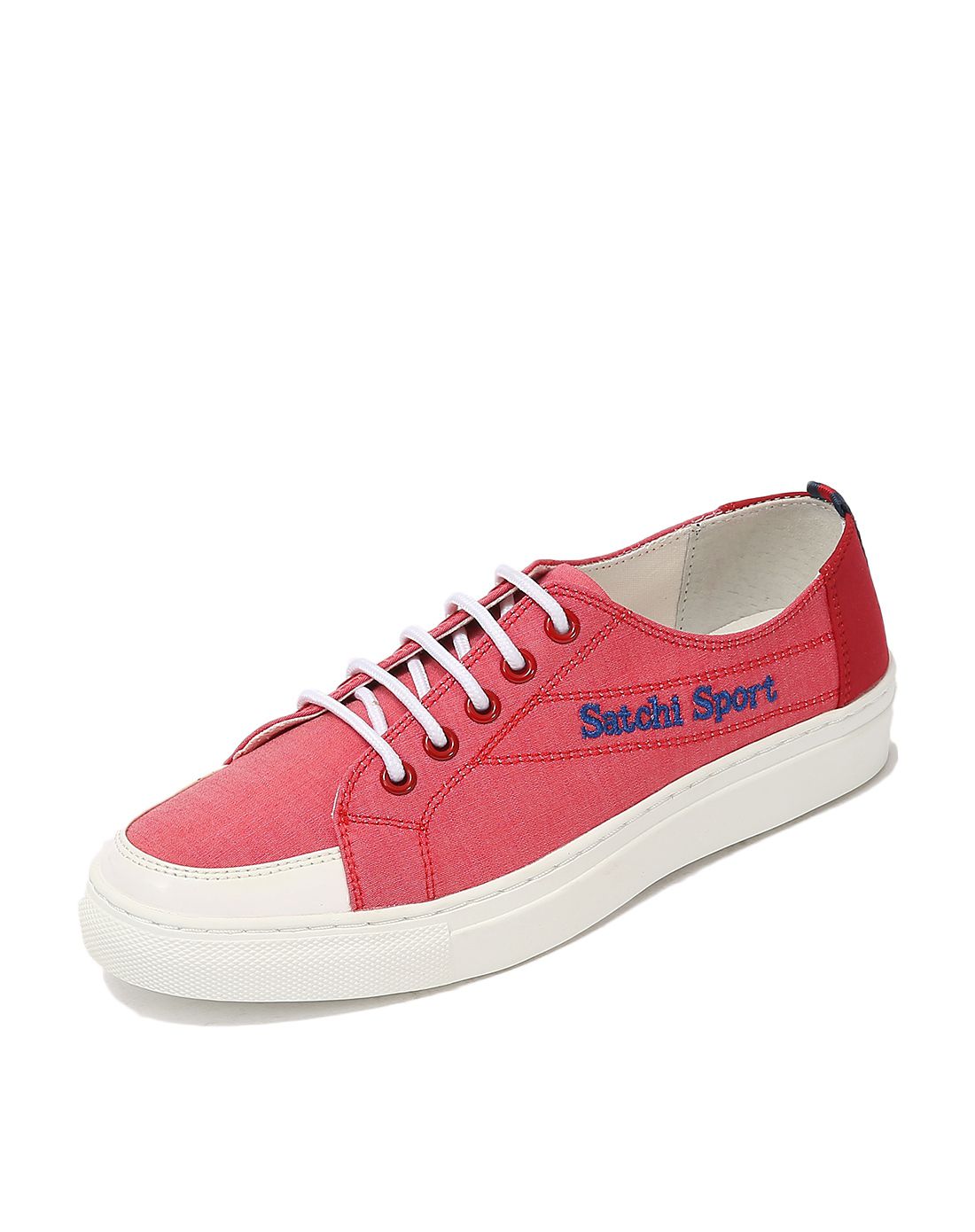 沙驰satchi sport女士布鞋专场红色舒适简约系带休闲鞋m5951842500