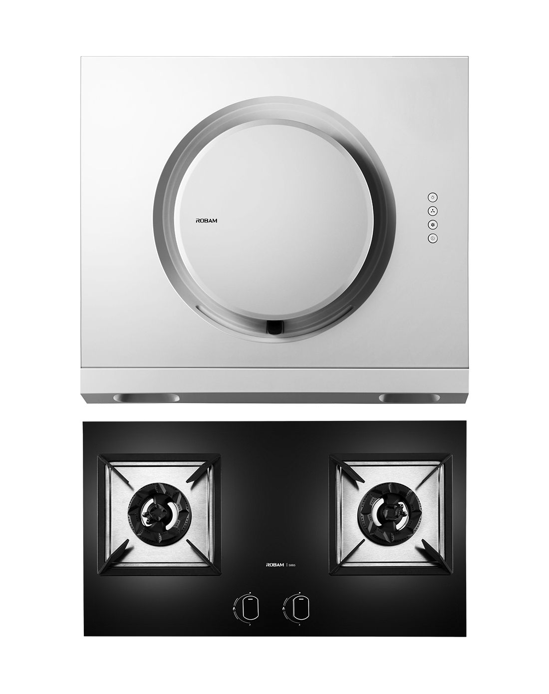 静音大吸力,百搭外观,大火力节能灶