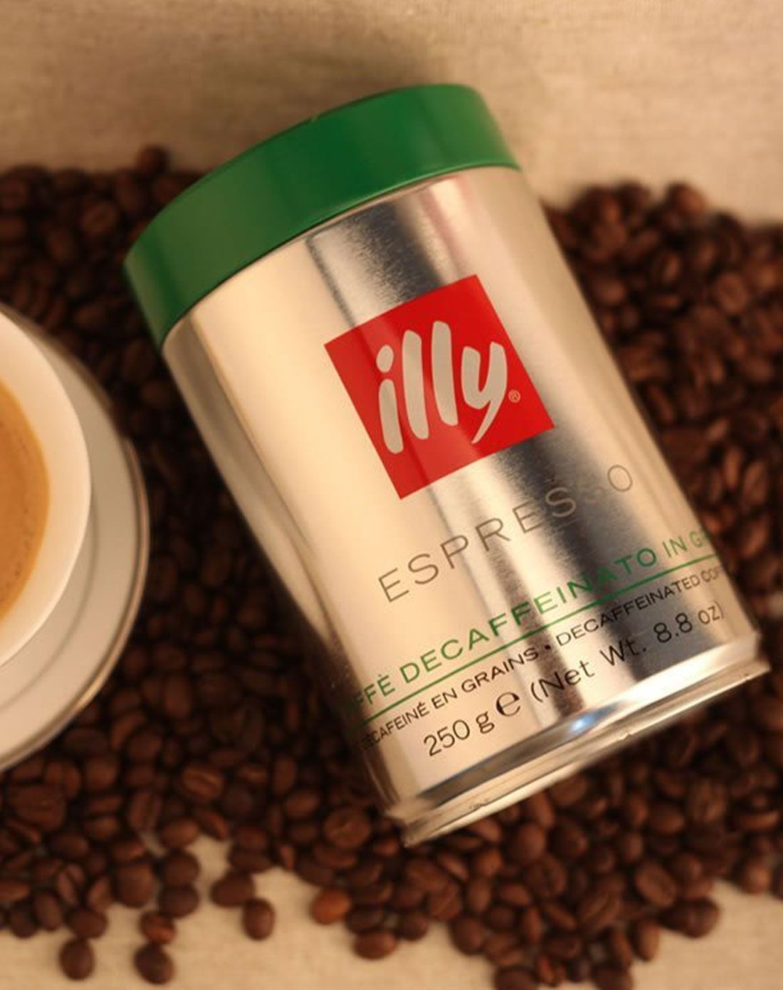 illy意利香浓espresso咖啡豆(低咖啡因)250g