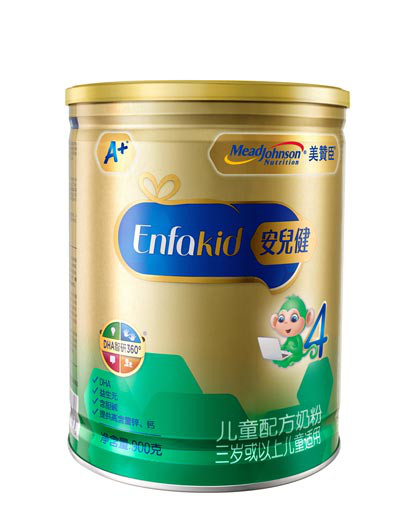 美赞臣安儿健儿童配方奶粉4段(三岁或以上儿童适用)900g罐装