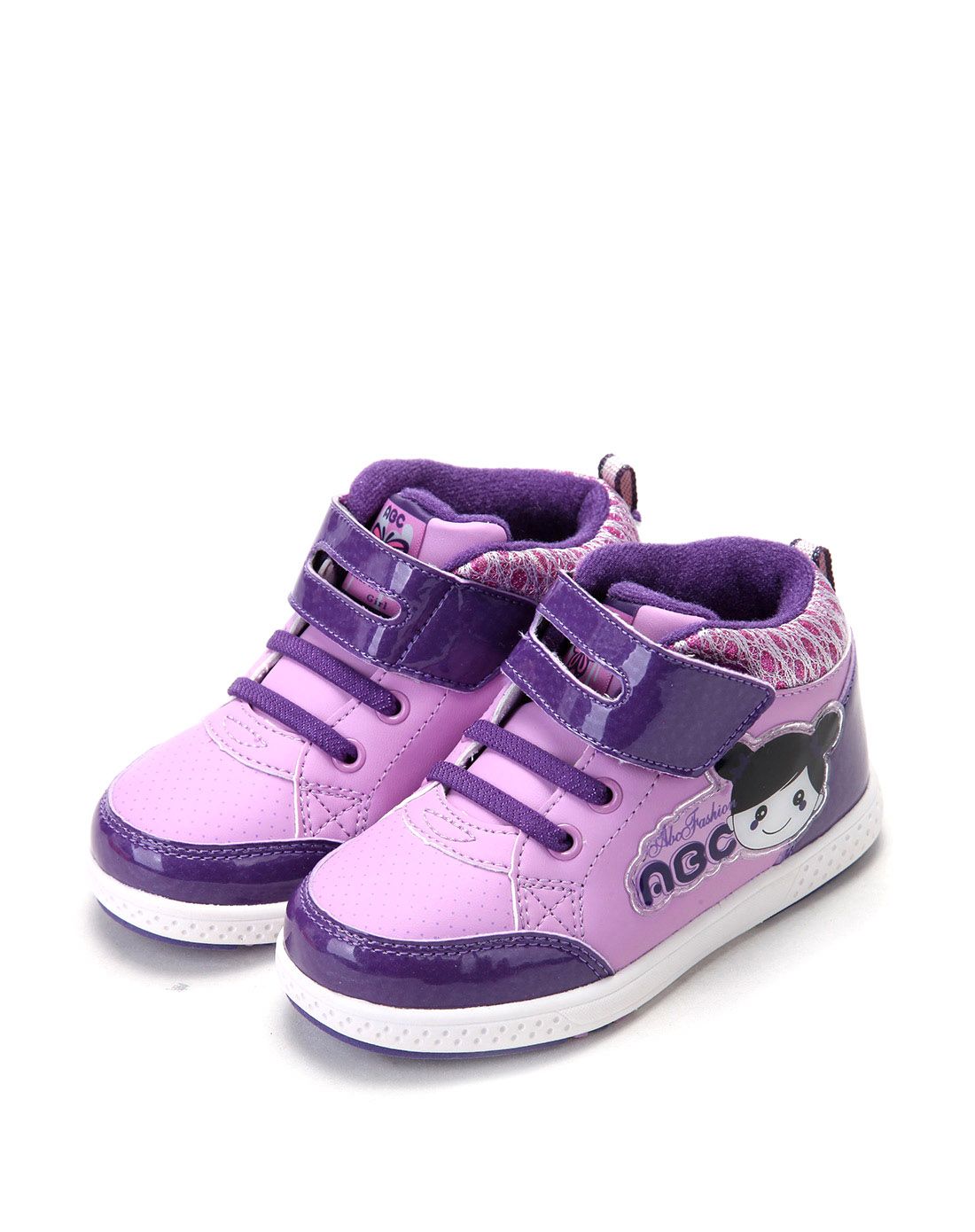 abckids男女童鞋女小童紫色二棉滑板鞋【25-30码】y5512231d-7000