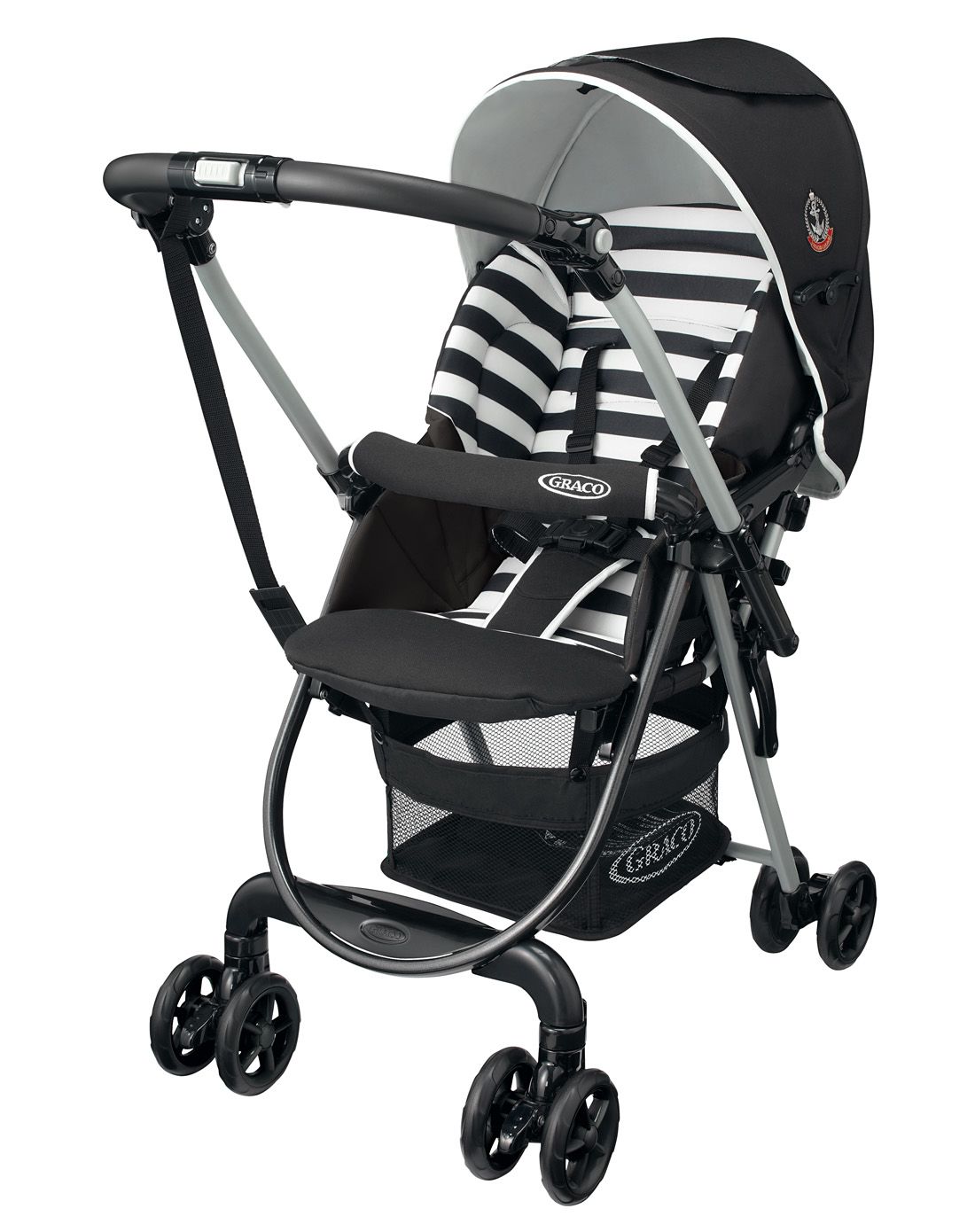 葛莱graco婴儿推车 城市轻盈6y90sbkn黑白条纹