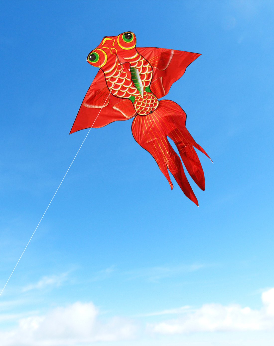 大号金鱼风筝送100米拉力线