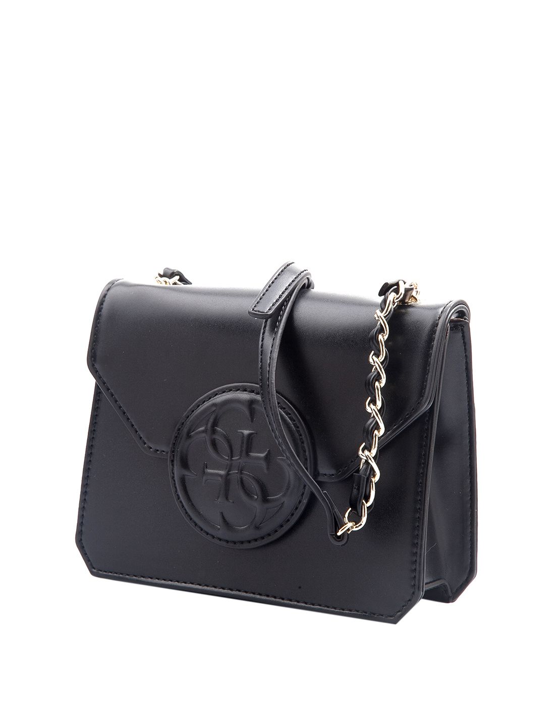 guess女士黑色简约单肩包