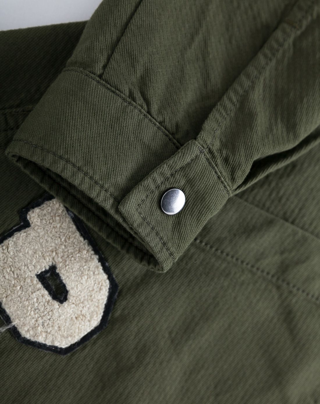 女款深军绿色时尚韩版百搭长袖长款衬衫