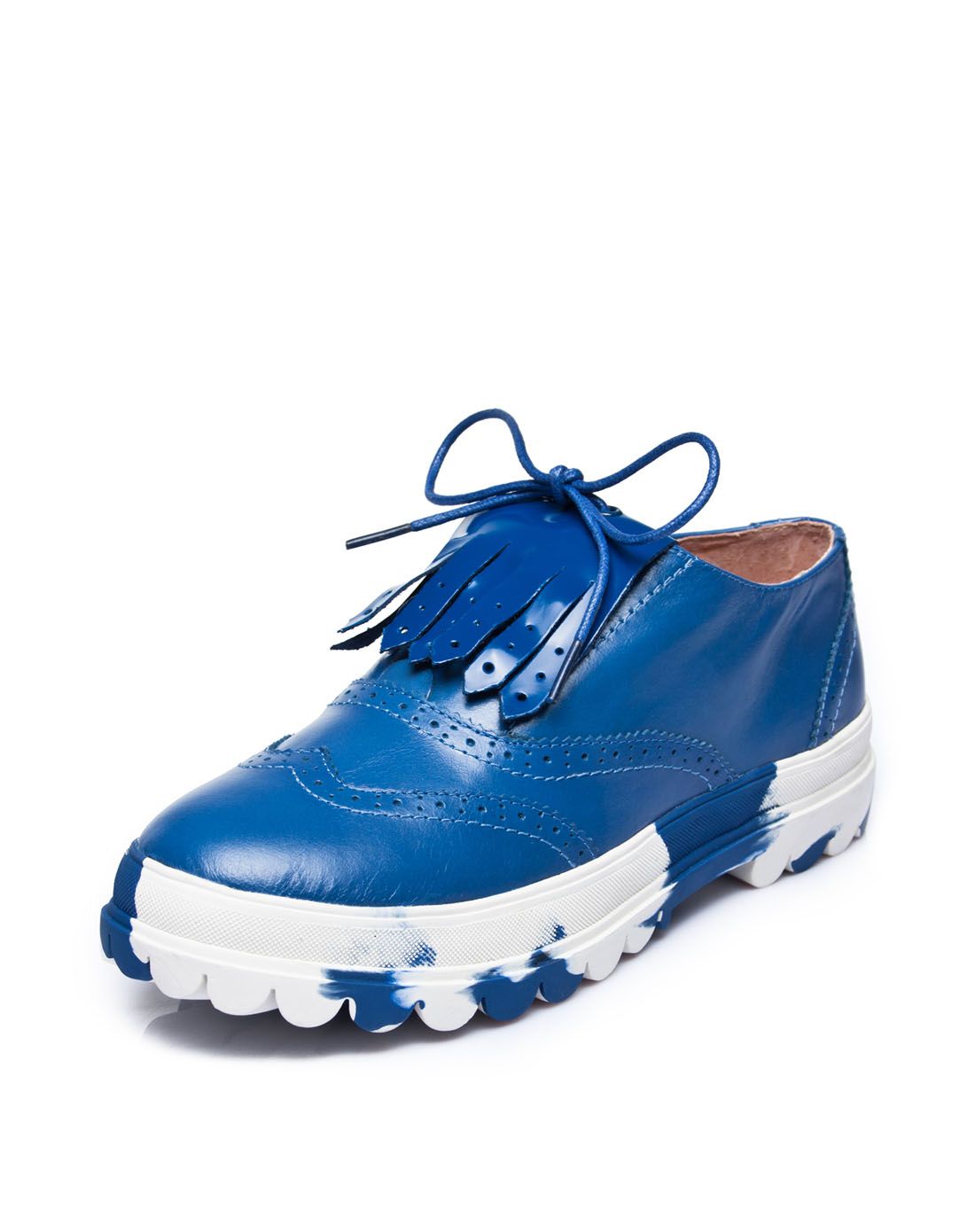 女鞋反季专场宝蓝色牛油皮低跟深口单鞋es44584-03sd-宝蓝色_唯品会