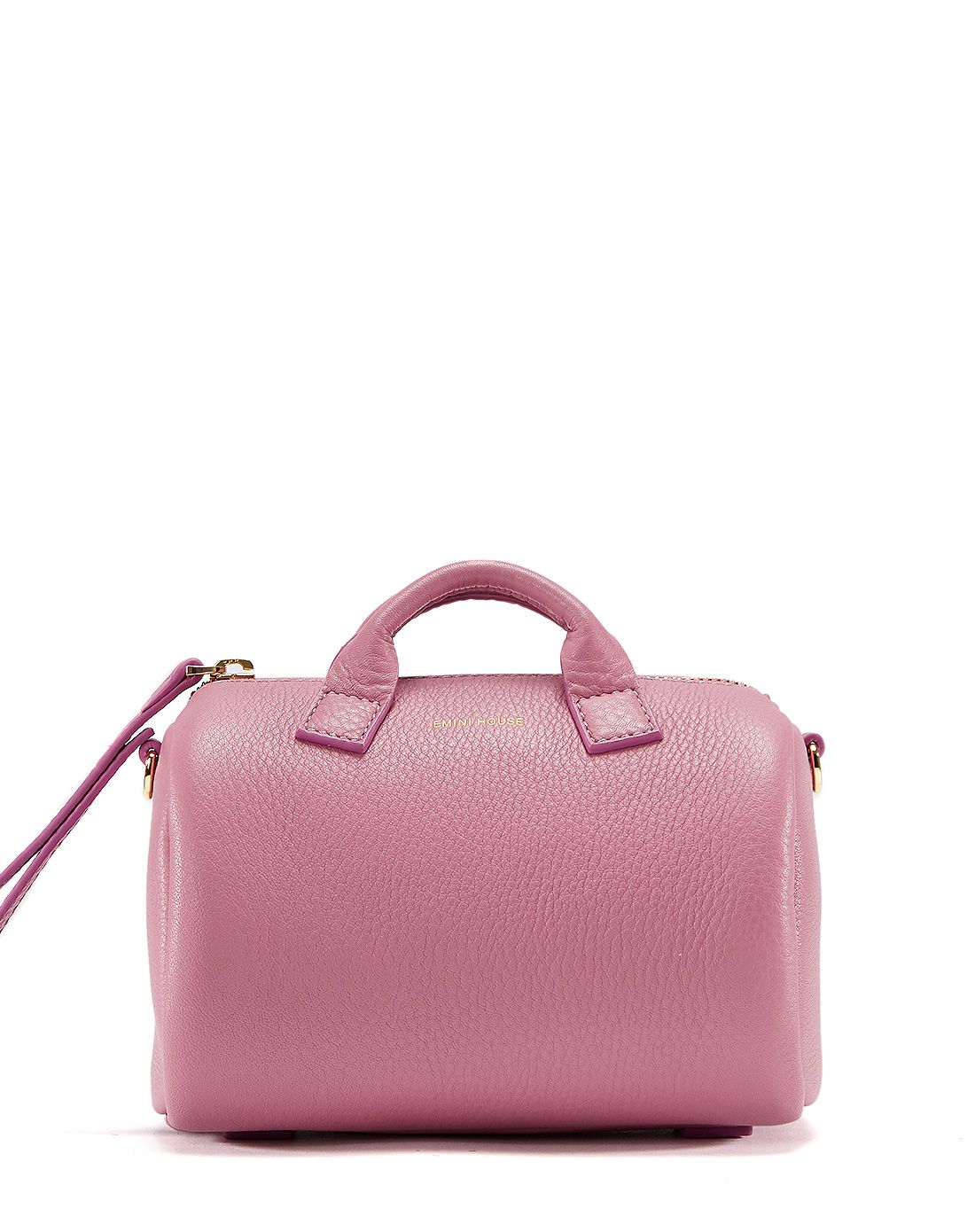 【新款】烟粉色小版柔软波士顿包可单肩斜挎