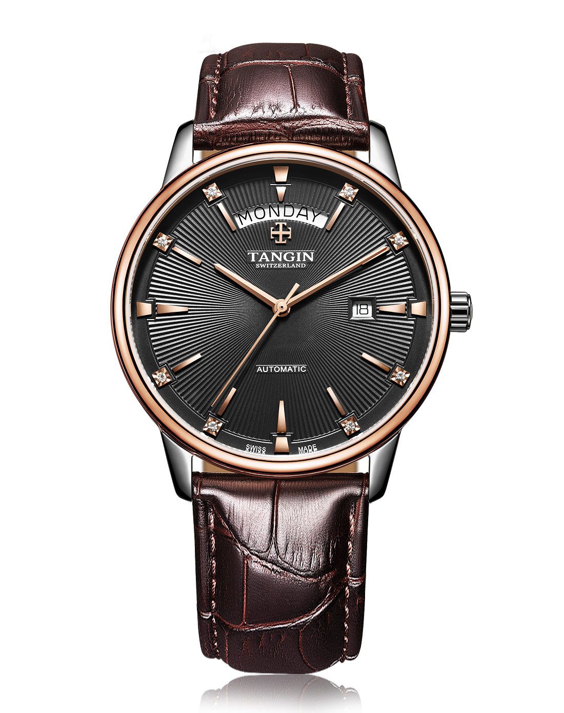 瑞士tangin手表专场 天骏tangin〔2016新品珍藏典范〕巧薄机械男表