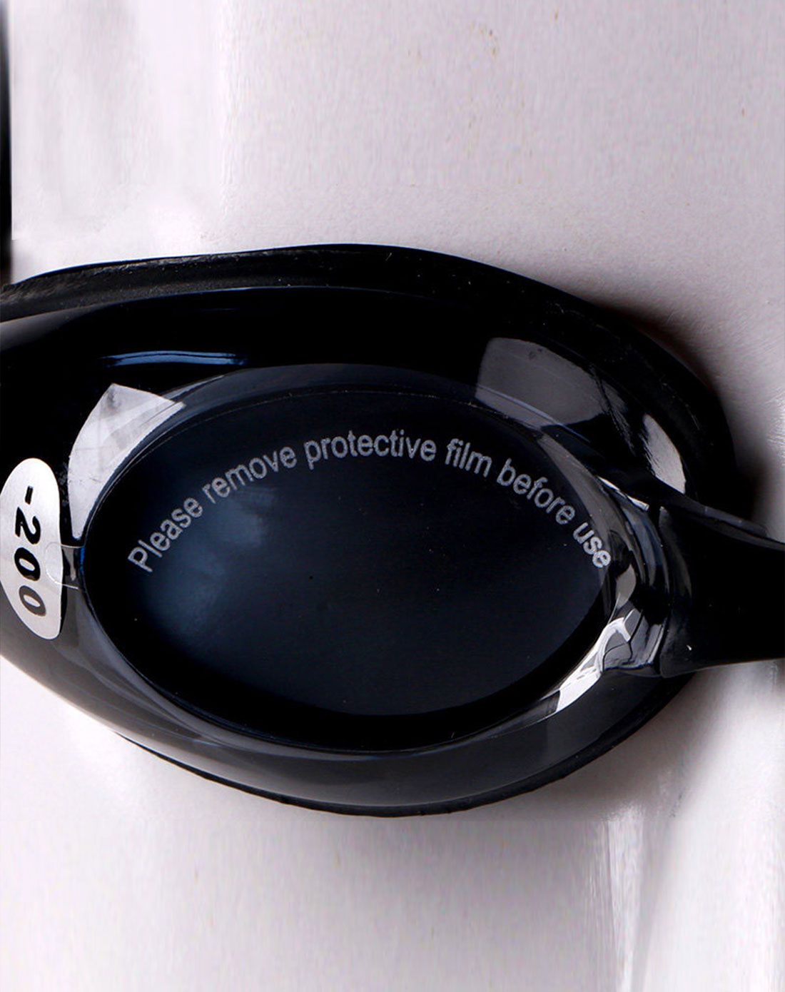 专业近视 中性250度黑色高清游泳镜 防水防雾 头带可调