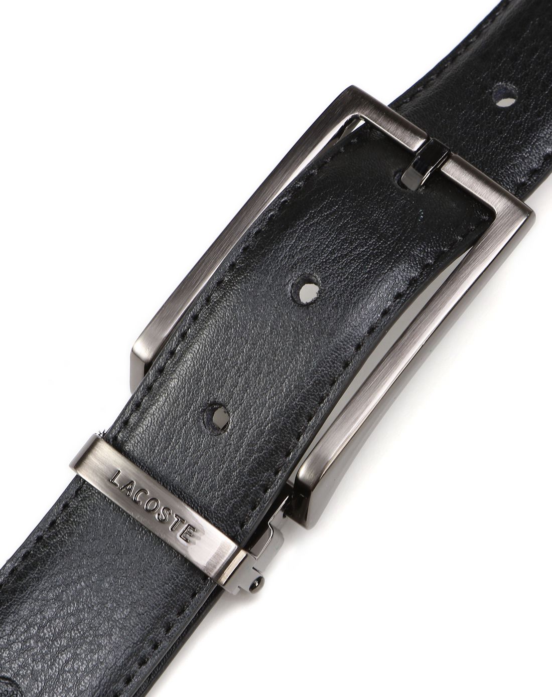 鳄鱼lacoste男女鞋包配件专场男款黑/棕色帅气斯文皮带礼盒套装rc0944