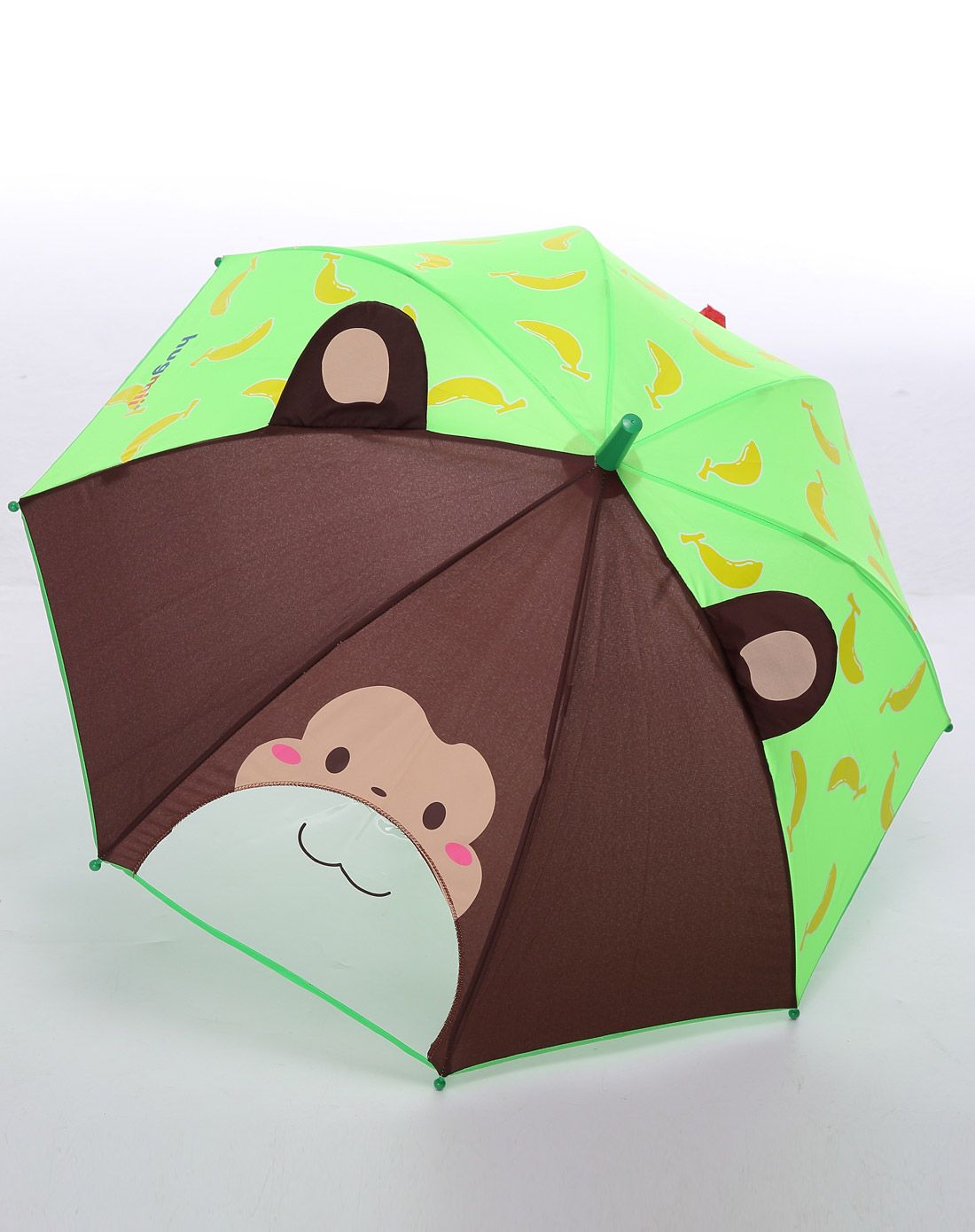 男女童猴子立体造型雨伞