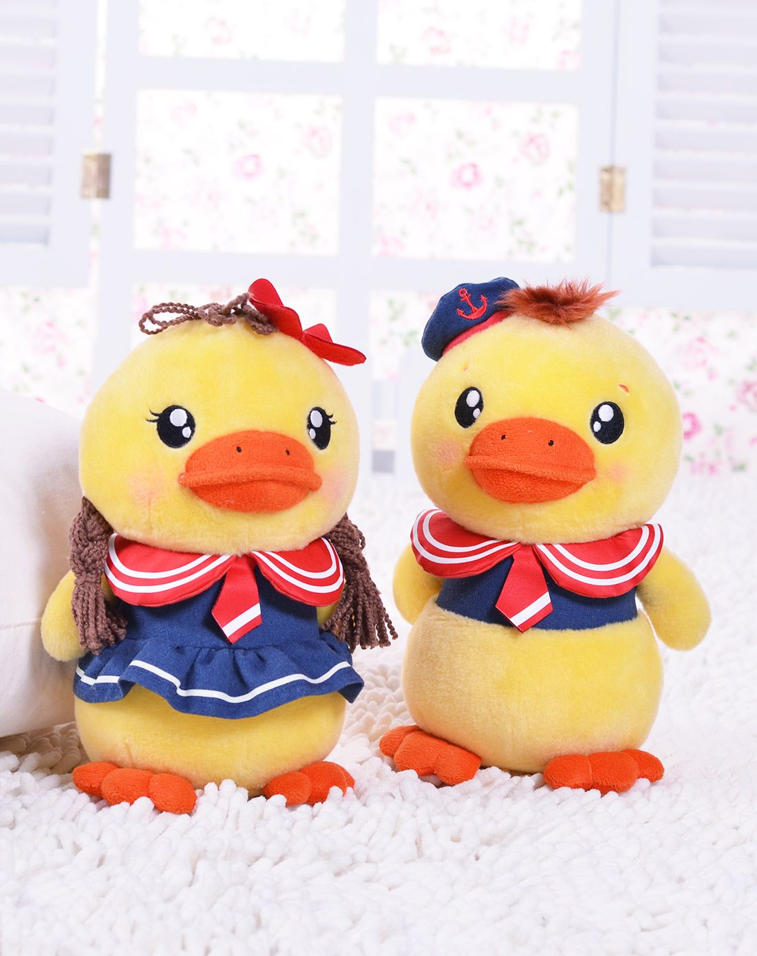 metoo【特惠】可爱情侣小黄鸭 深蓝海军