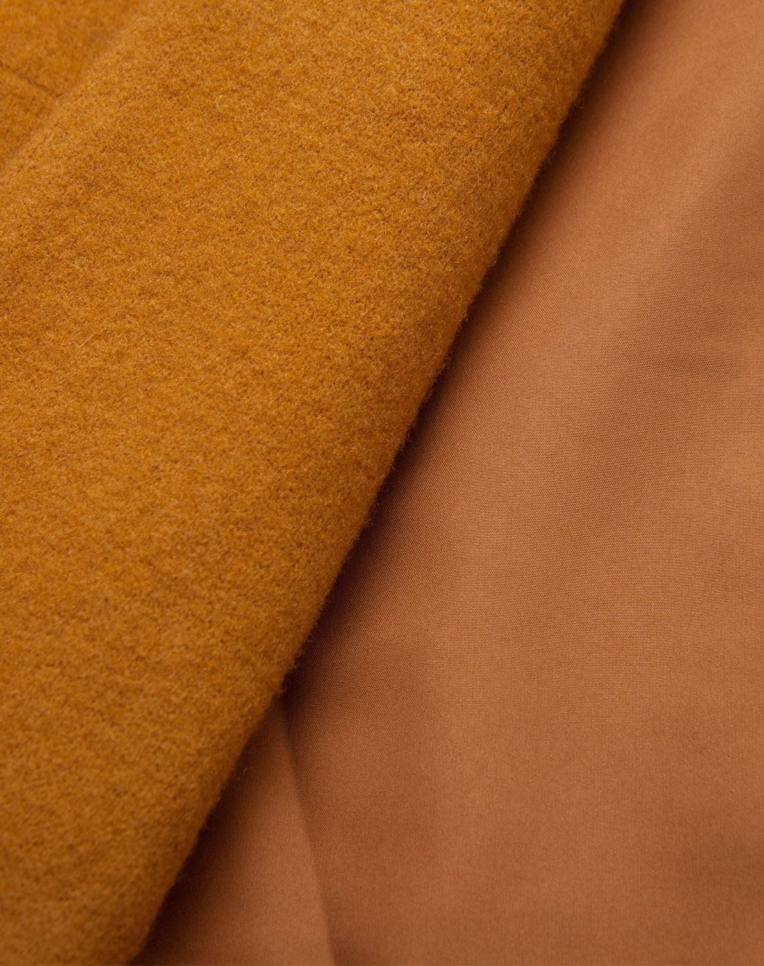 灰橙色高档纯色修身显瘦柔软羊毛茧形大衣