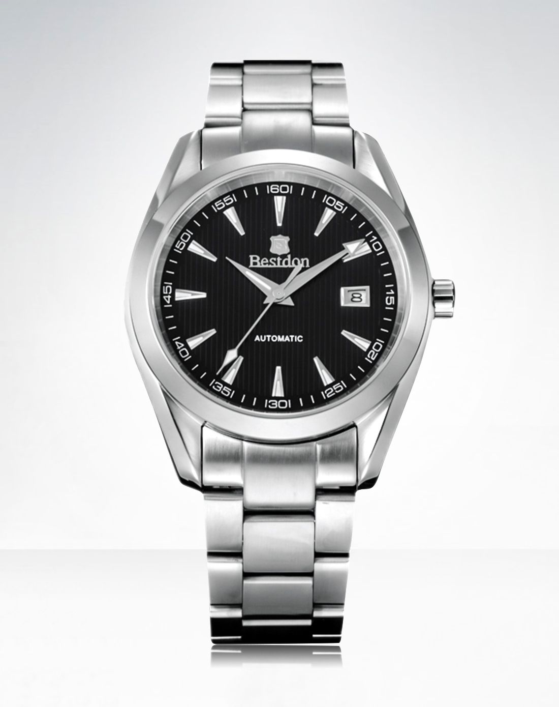 bestdon手表专场 男款 传承系列 白钢带全自动机械腕表