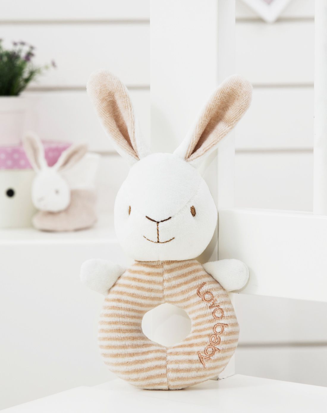 lovo baby 气球乐园 小兔婴儿安抚摇铃