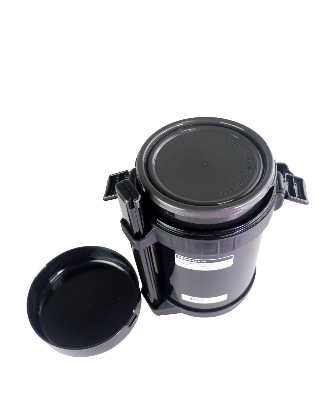 象印真空不锈钢大容量保温桶便当三层饭盒1.8l(黑色)