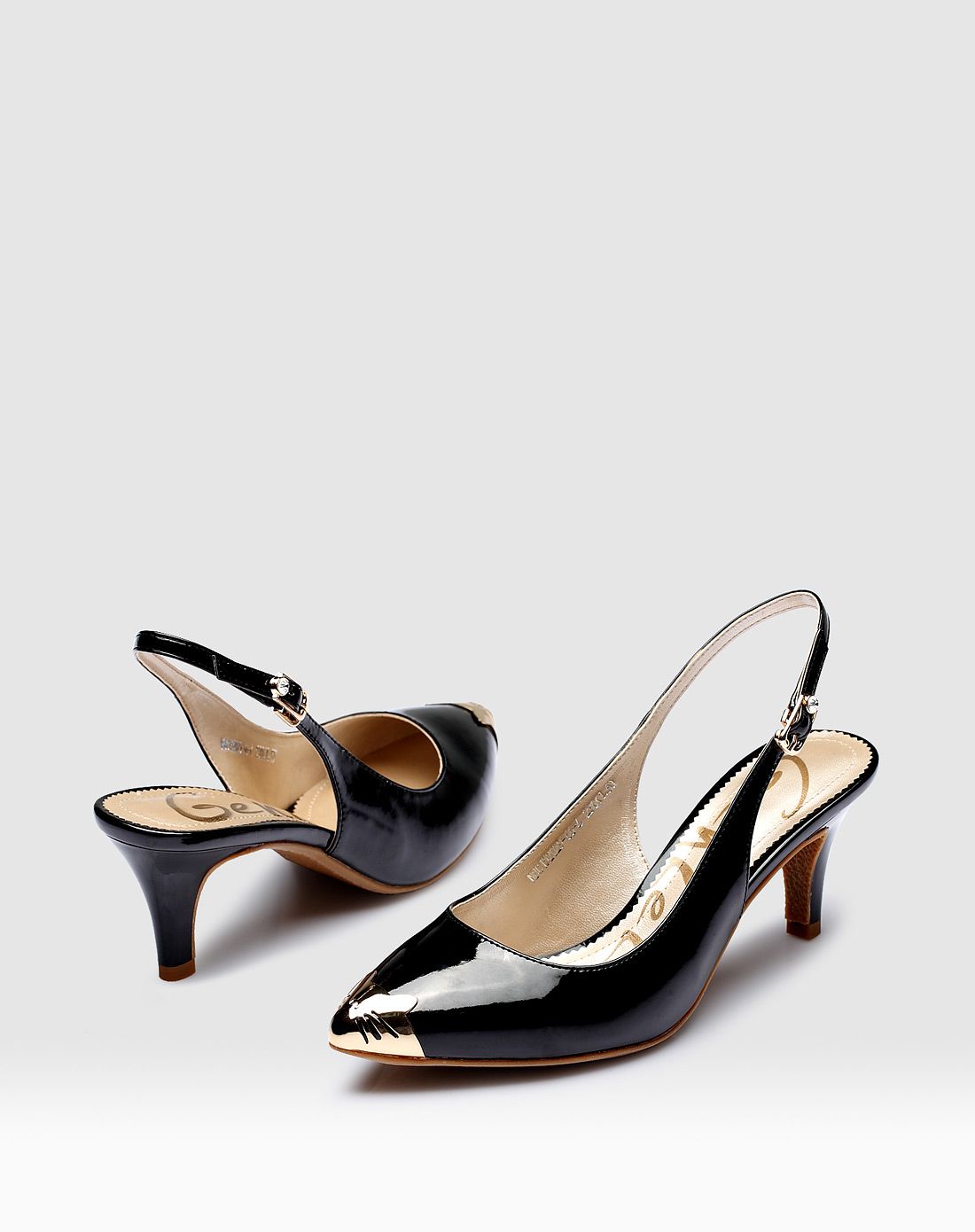 珍珠黑包头后空高跟鞋ol凉鞋