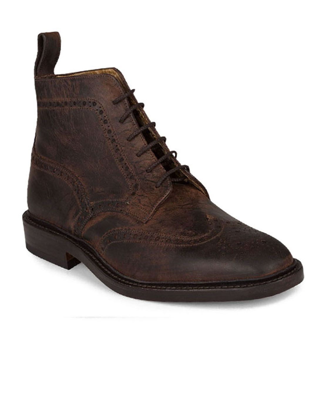 loake男女鞋英国进口黑棕檫色手工牛皮商务正装男鞋banks brown_唯品