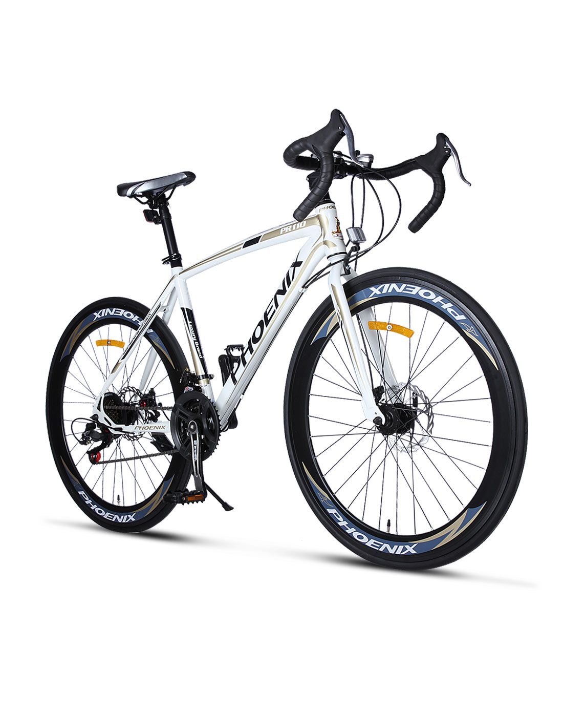 凤凰&永久自行车专场直发货凤凰 中性款白色700cc双碟刹弯把公路车 14