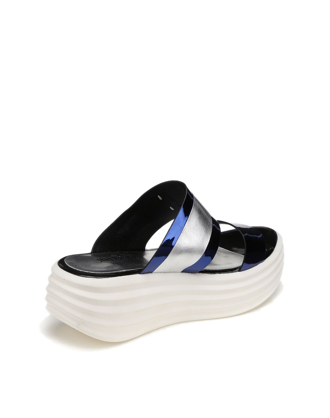 2016夏季首发蓝银色厚底舒适凉拖鞋