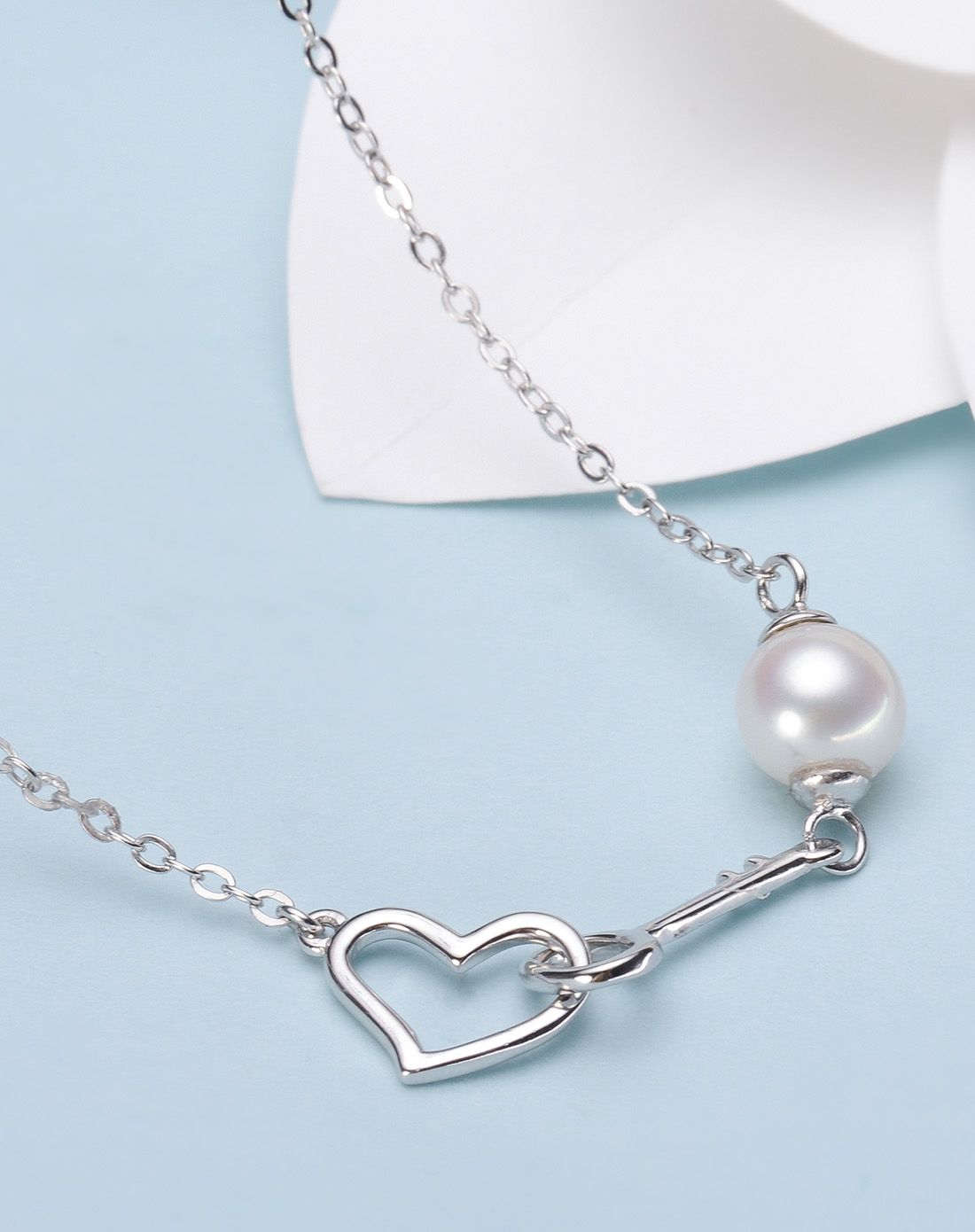 天使之泪 爱神丘比特 淡水珍珠项链 7 -8mm