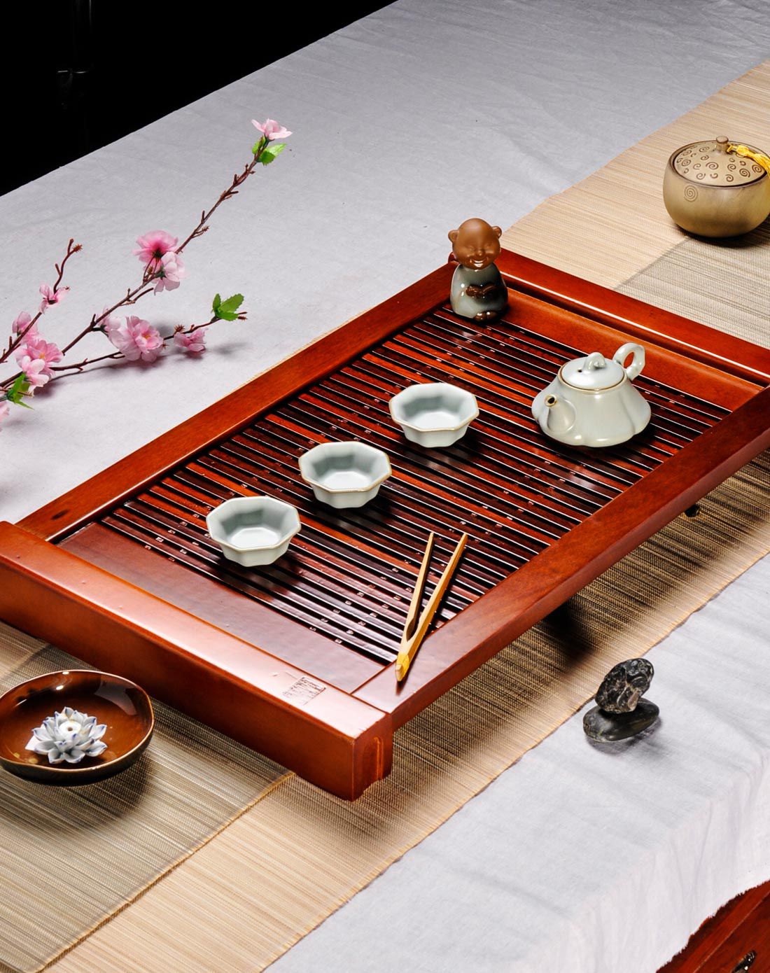 沙比利-风畅(大号)茶盘 简约大气