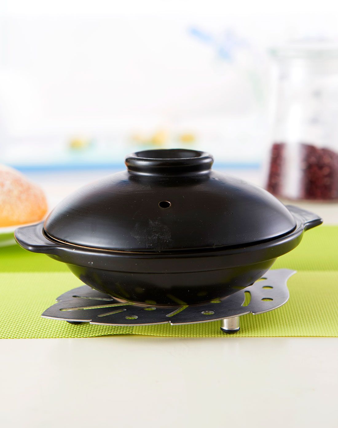 厨房不锈钢树叶型锅垫