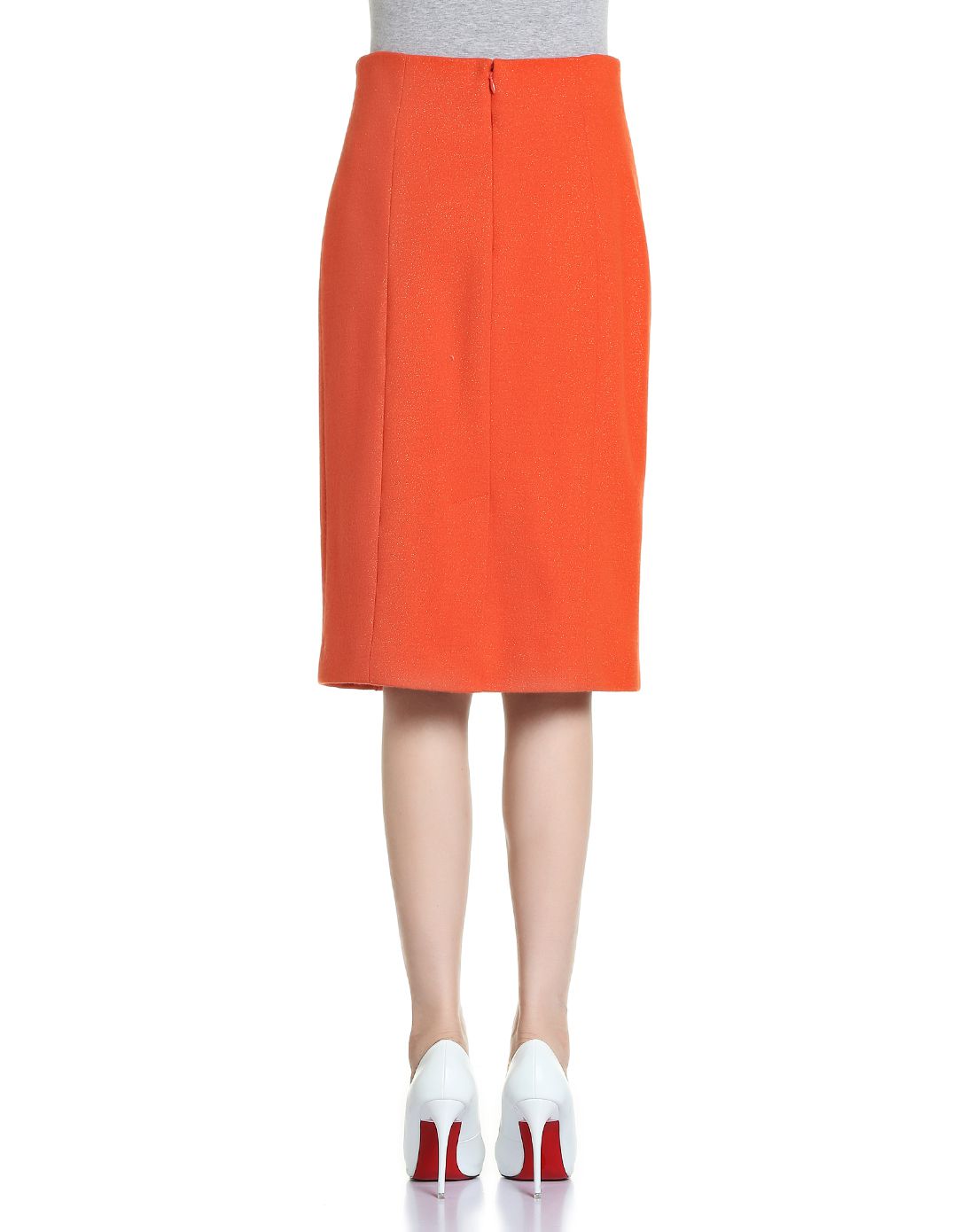 橙色活力时尚裙子