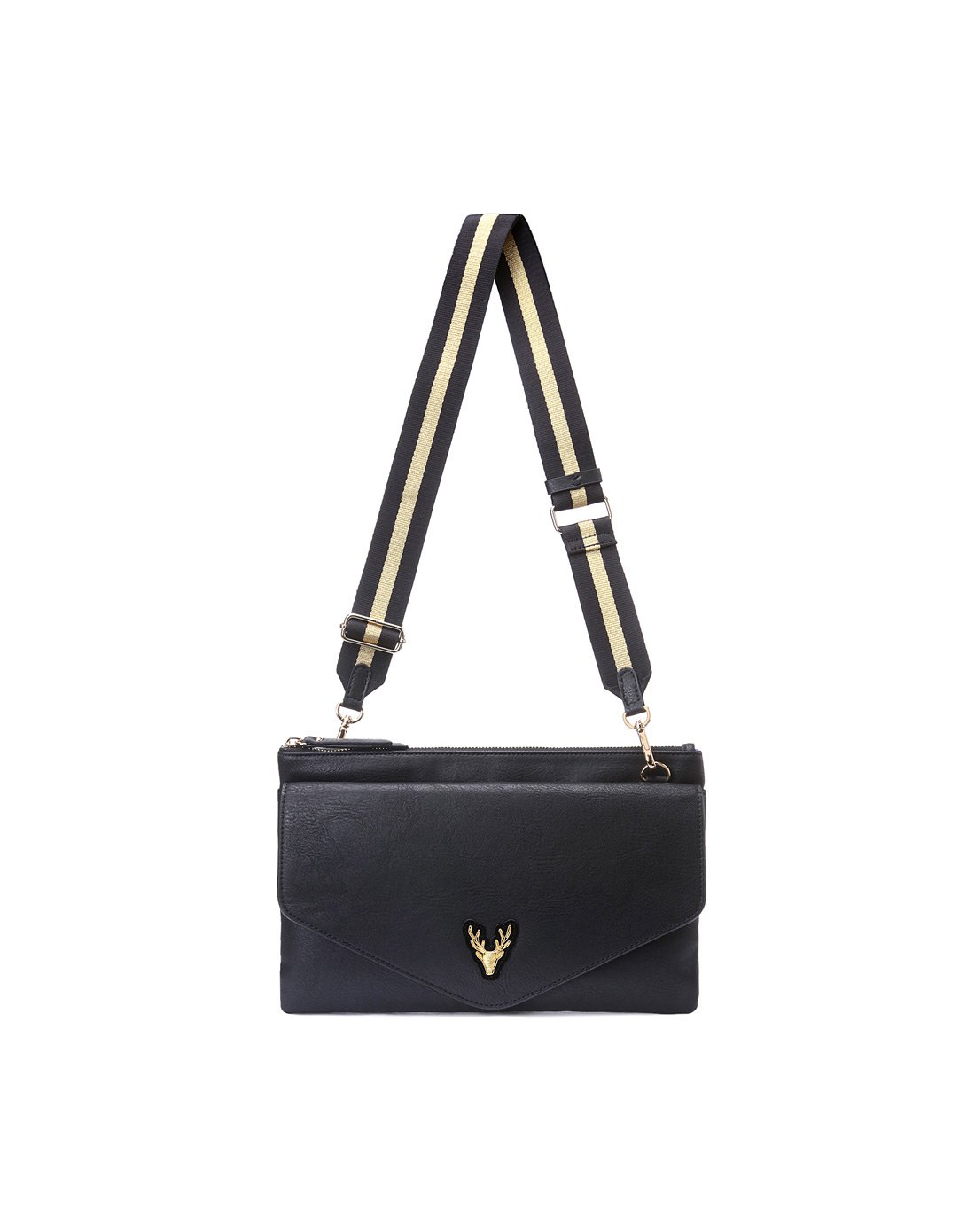 black martine sitbon neo kingdom小鹿头亮点手拿包