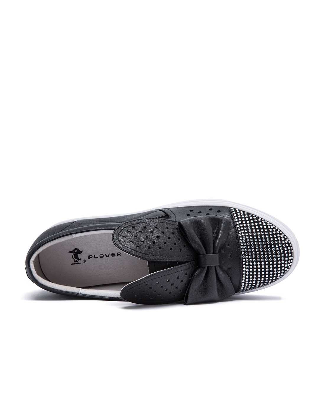 plover女款春季黑色运动休闲鞋pl16c0108501n_唯品会