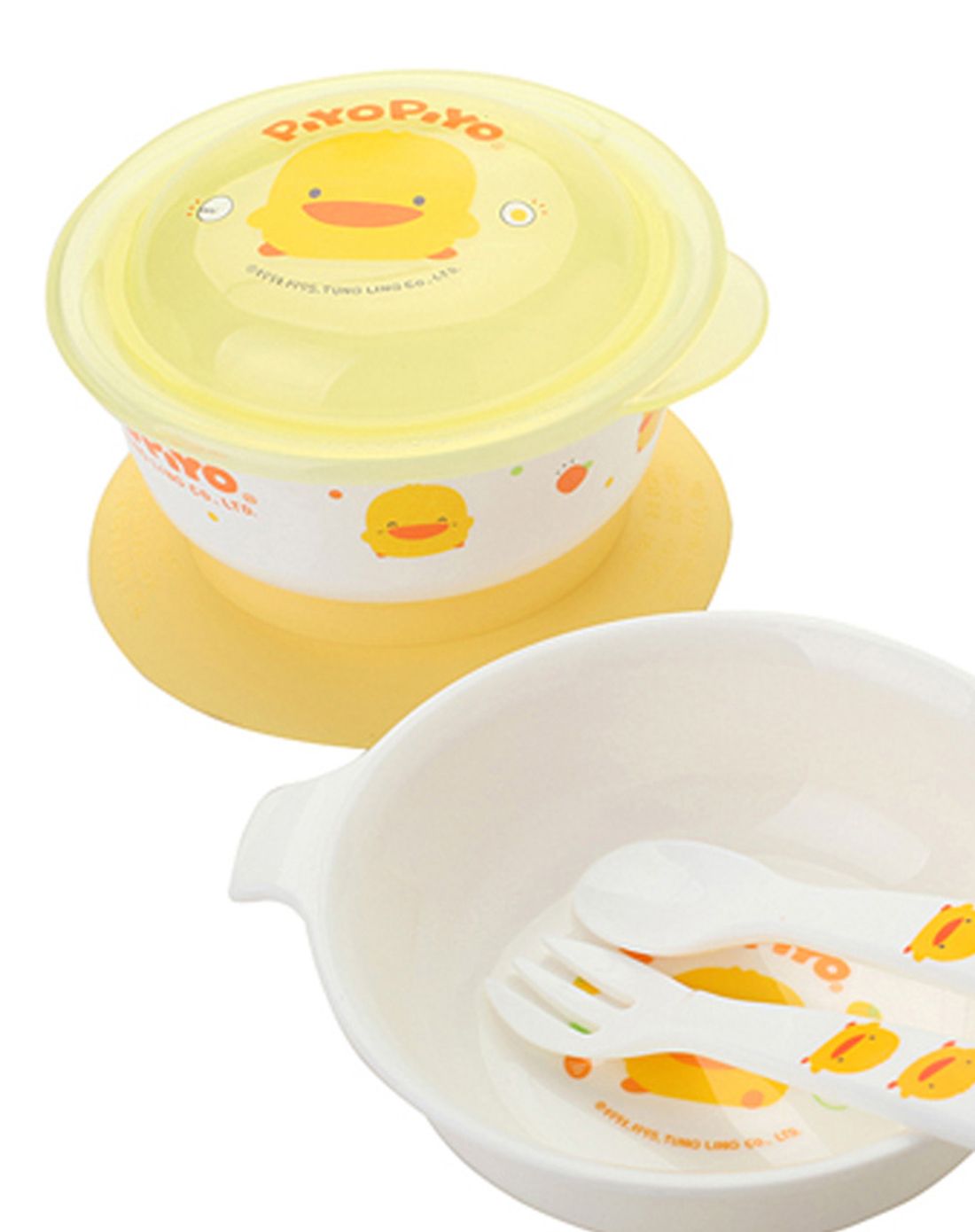 黄色小鸭婴幼儿专用学习餐具组