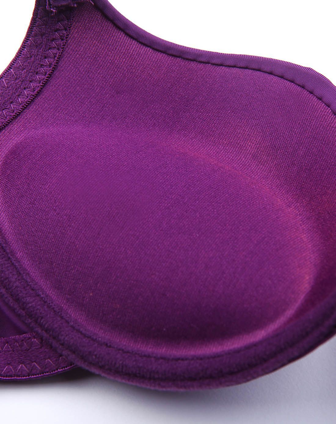 法罗faro内衣移动端专场67紫色立体性感w型光面少女小杯文胸98112