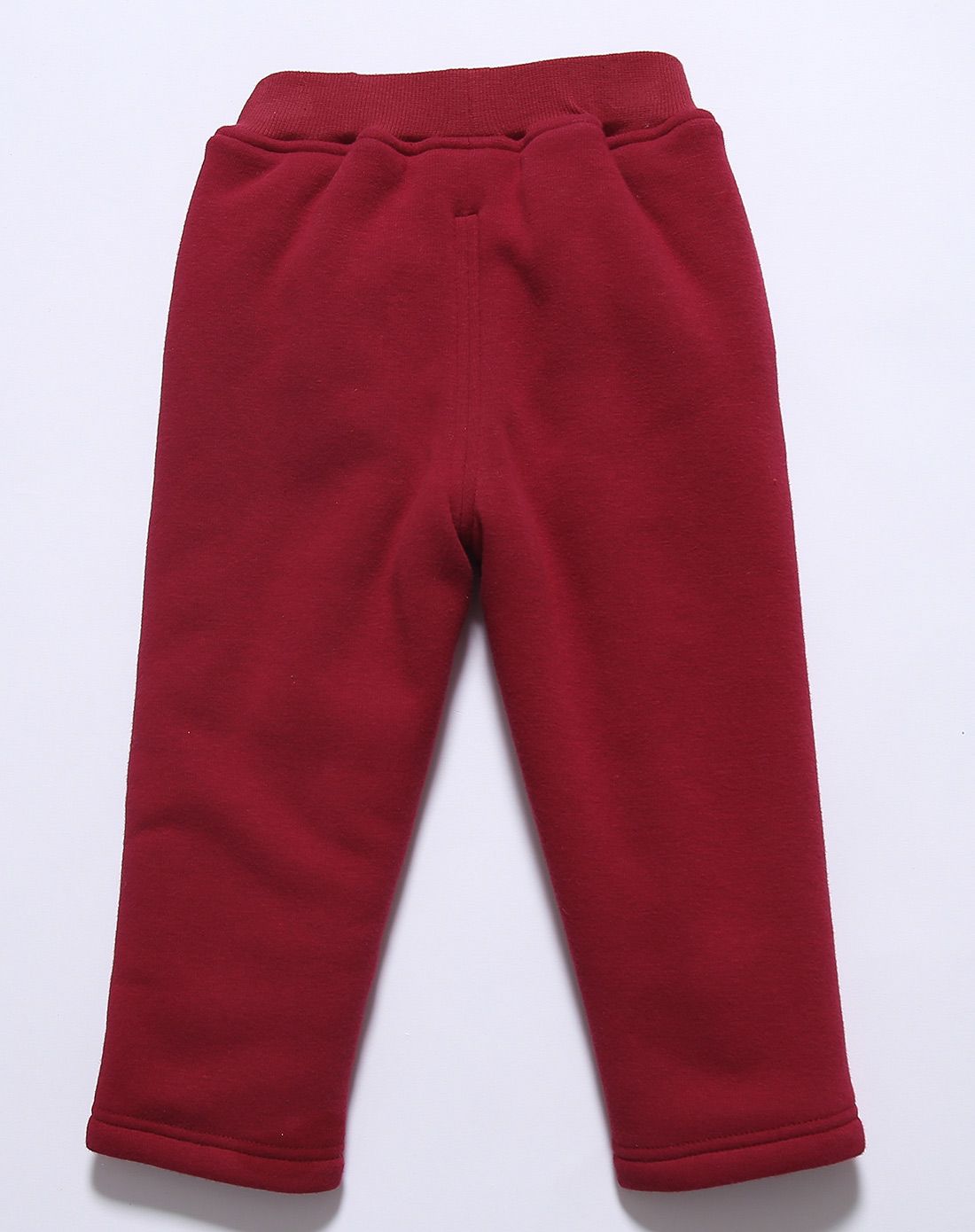 男女宝宝酒红棉裤