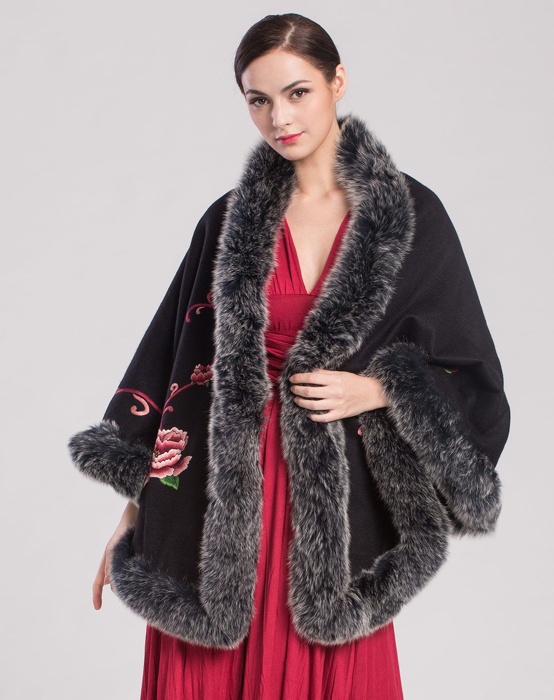 奢华尊贵典雅贵族范保暖羊绒披肩