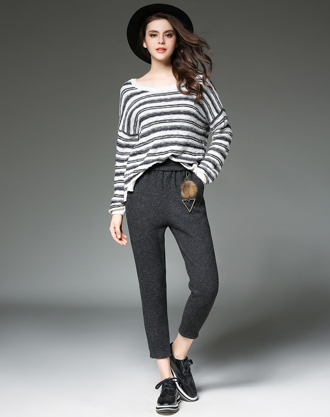 女款气质七分萝卜裤