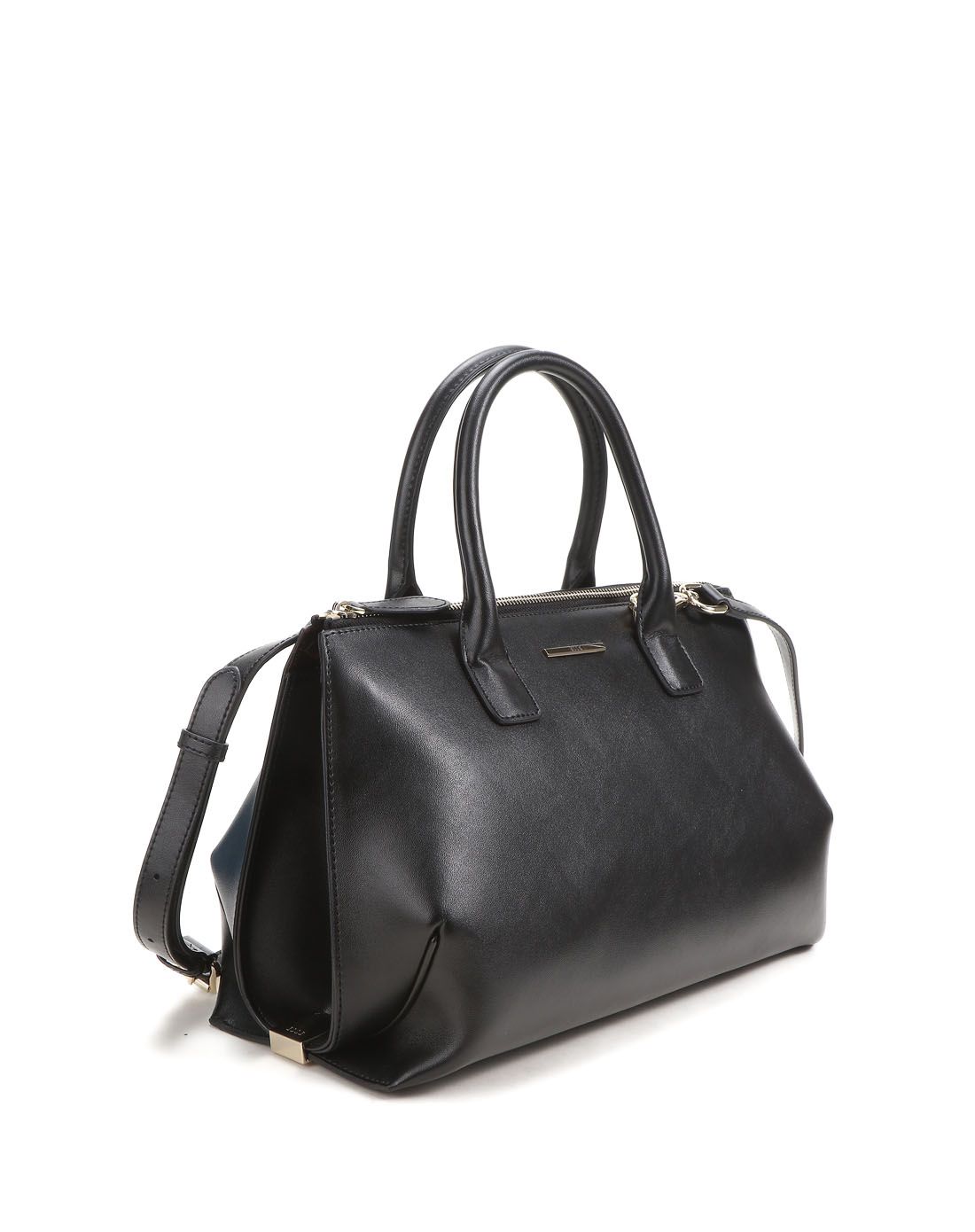 elle牛皮单肩手提包