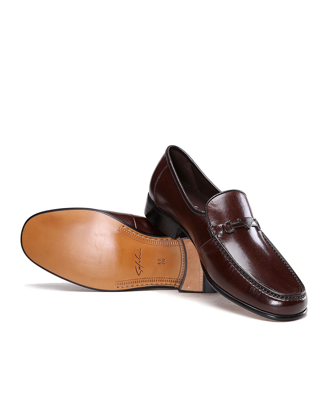 意大利进口暗咖啡色袋鼠皮正装鞋