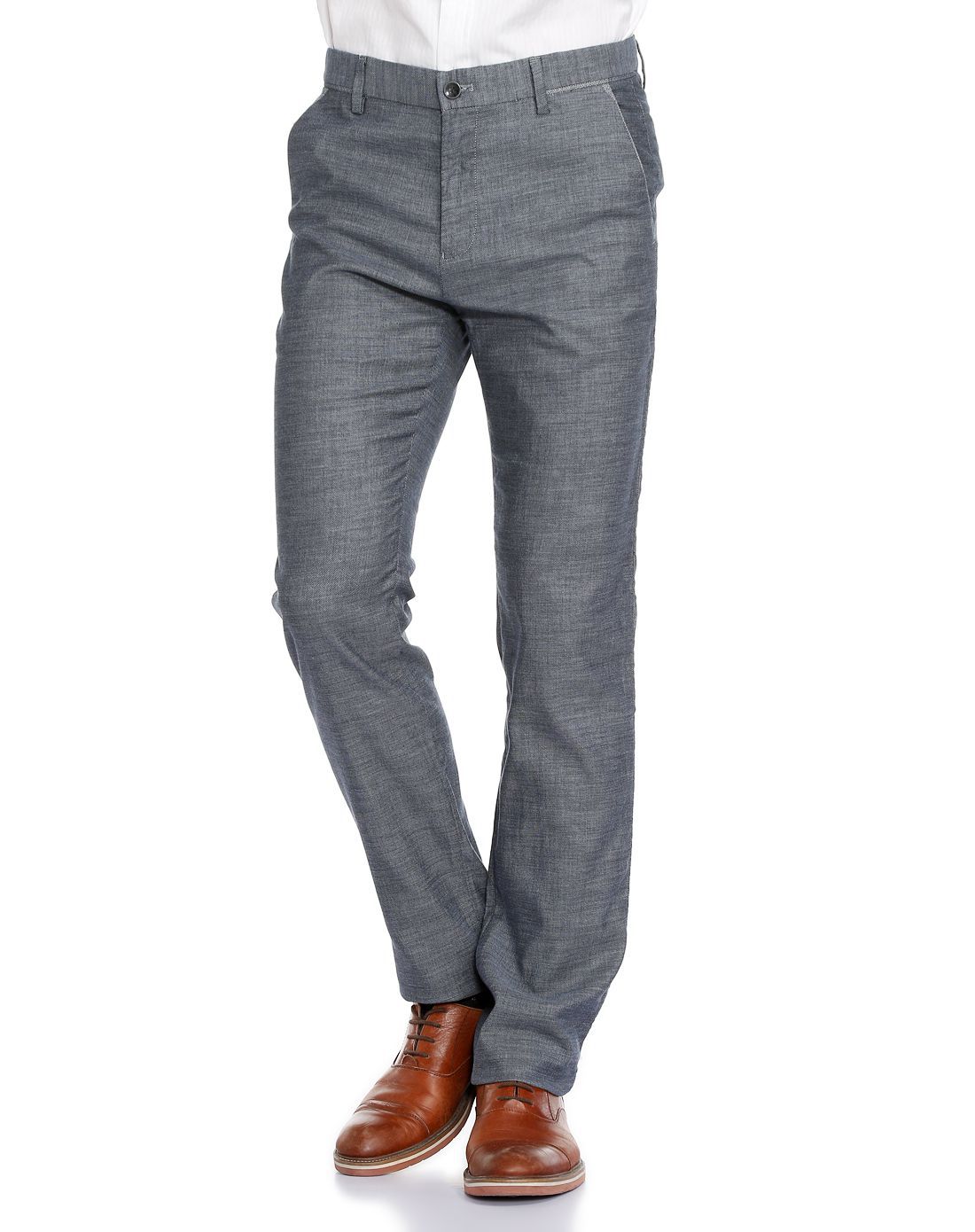 浅灰色男士夏季新品舒适休闲裤